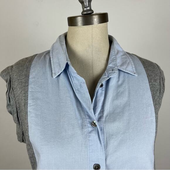 T Alexander Wang Chambray Button Down Shirt - Picture 3 of 7